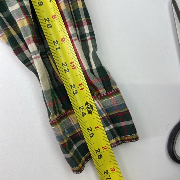 Vintage Jessica Green Plaid Casual Button Down Shirt - Picture 8 of 10
